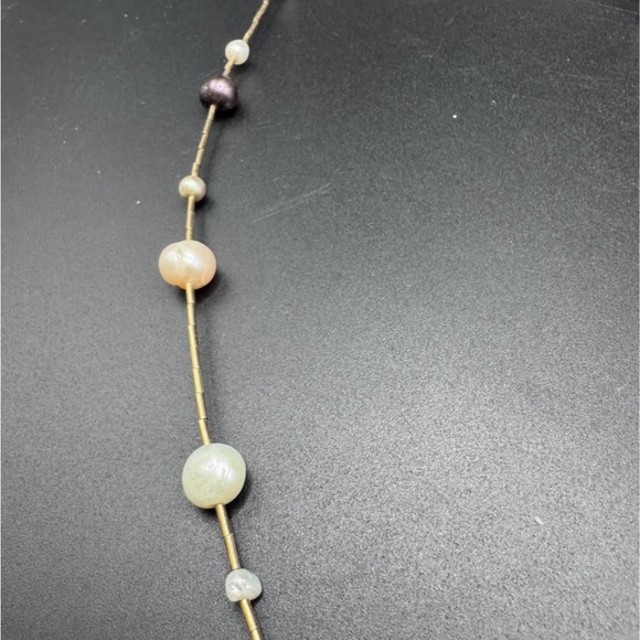 Gold Filled Authentic Pearl Necklace 26in long - Picture 3 of 7